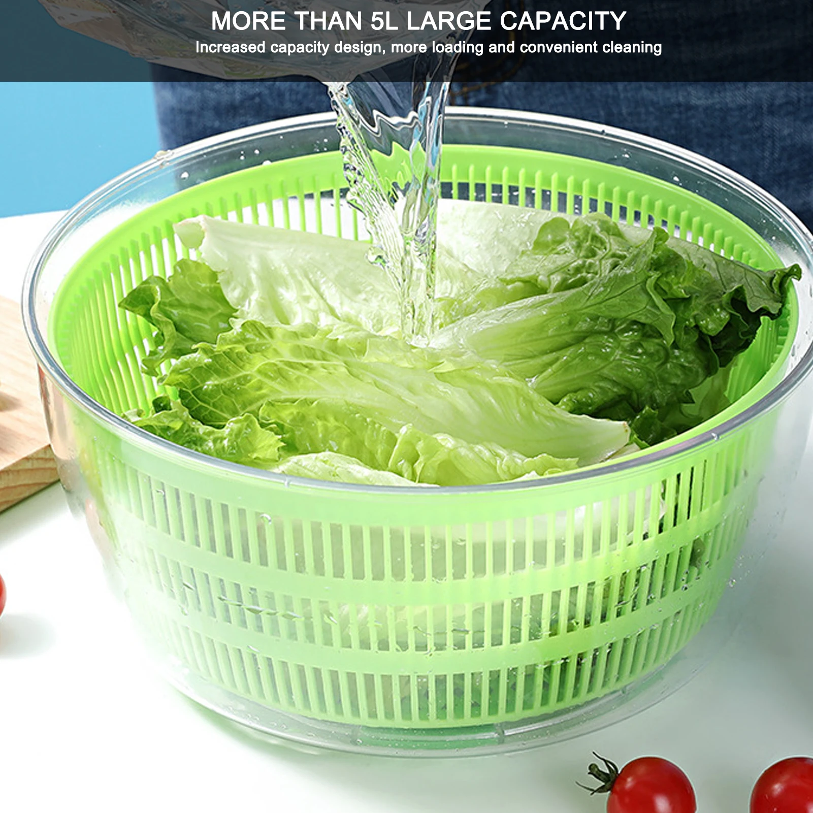 Large Salad Spinner Drainer Salad Spinner Electric Lettuce Dryer Easy