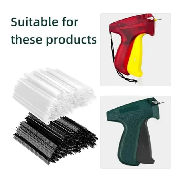 5000Pcs Mini Tag Kit,0.5Cm Garment Tag Barb Attachment Price Tags 1000Pcs Black Fasteners And 1000Pcs White Fasteners Durable 2