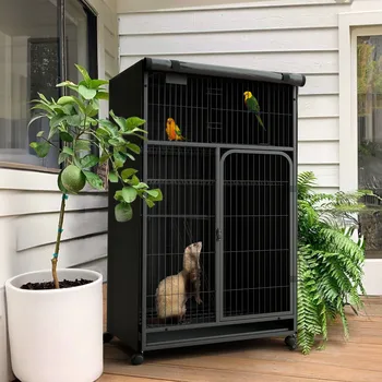 420D Bird Cage Covers for Night Heavy Duty & Waterproof Fade-Resistant Pet Bird Cage Cover Accessory for Parakeet ferret Hamster 6