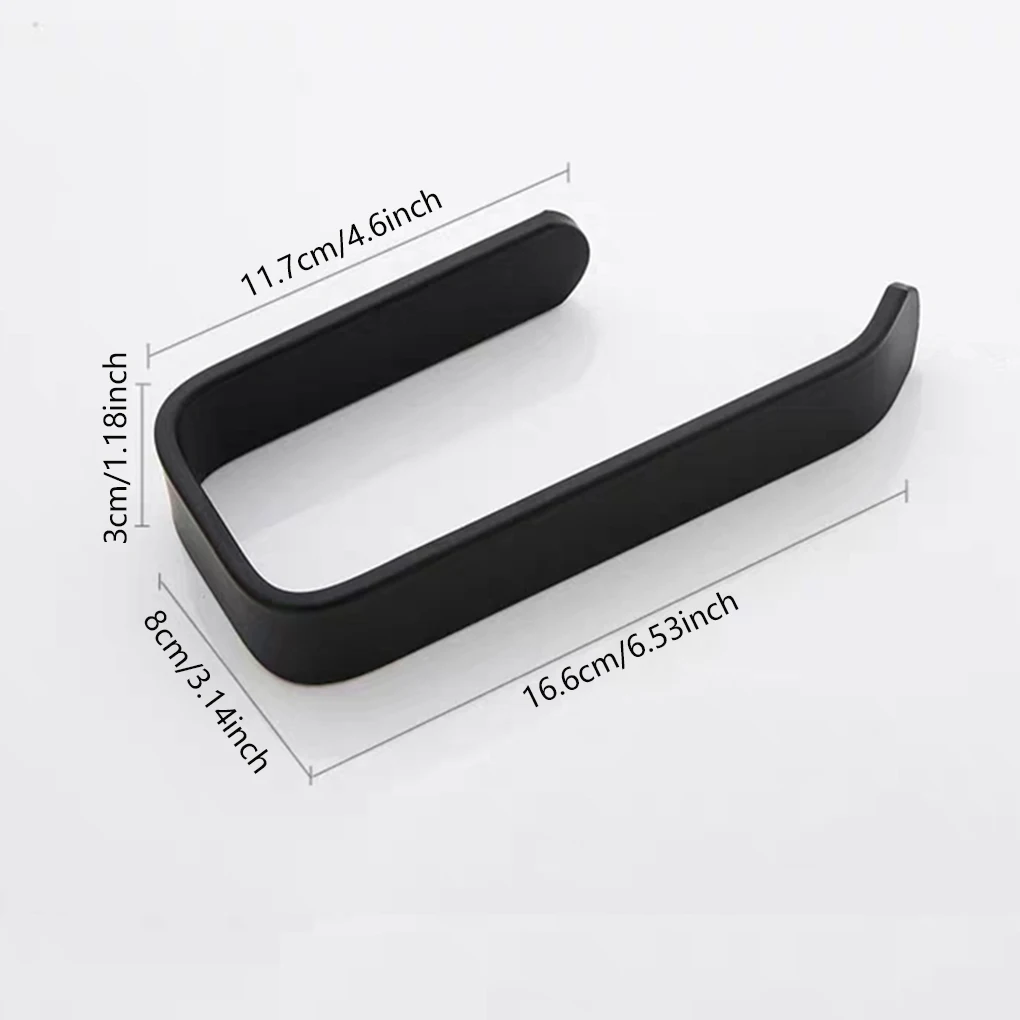 Acrylic Toilet Paper Holder Tissue Rack Wall Mounted Bathroom Kitchen Roll Holder Paper Rack Modern Tissue Roll Hanger 1PC