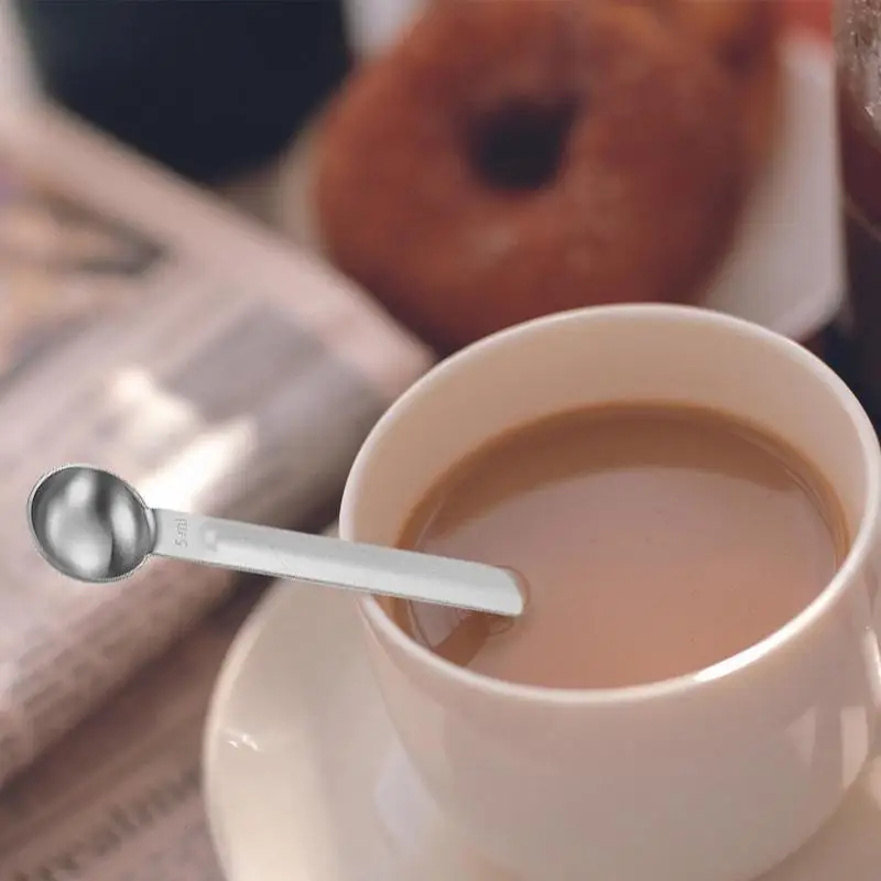 Coffee Scoop Tea Measuring Spoon Double End Sugar Spoon Tablespoon Stainless Steel Kitchen tool