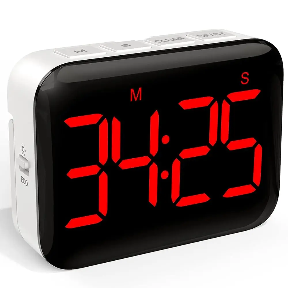 Enhanced Magnetic LED Timer with Large Screen Display for Kitchen, Study, and Fitness