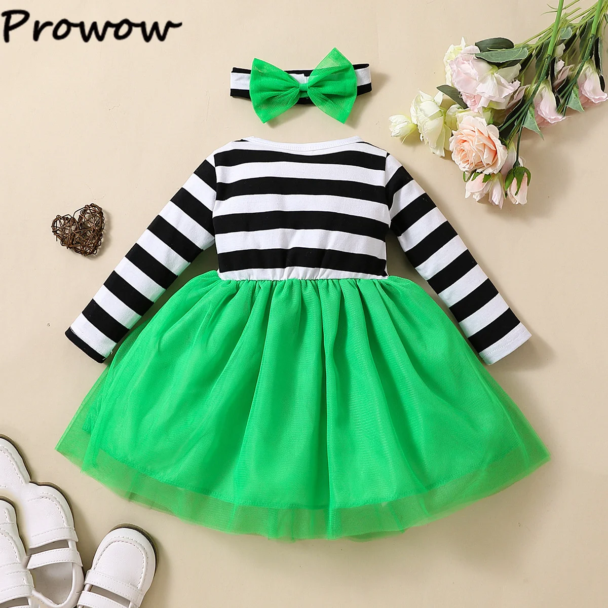 Girls' St. Patrick's Clover Princess Dress 2