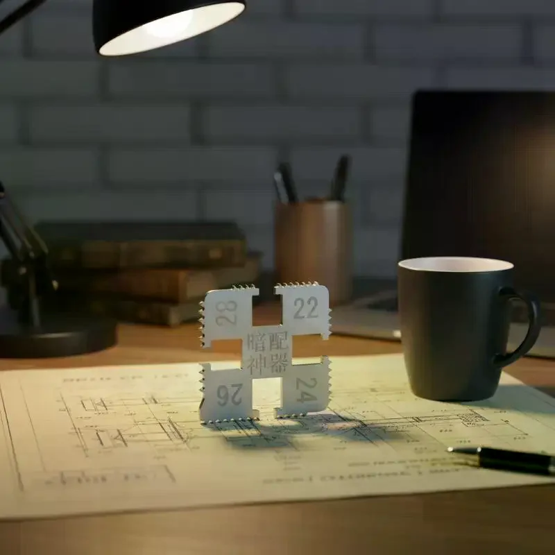 2 in 1 2세대 기어 피치 보조 도구 휴대용 고정밀 다크 매칭 마킹 장치(작업장용)