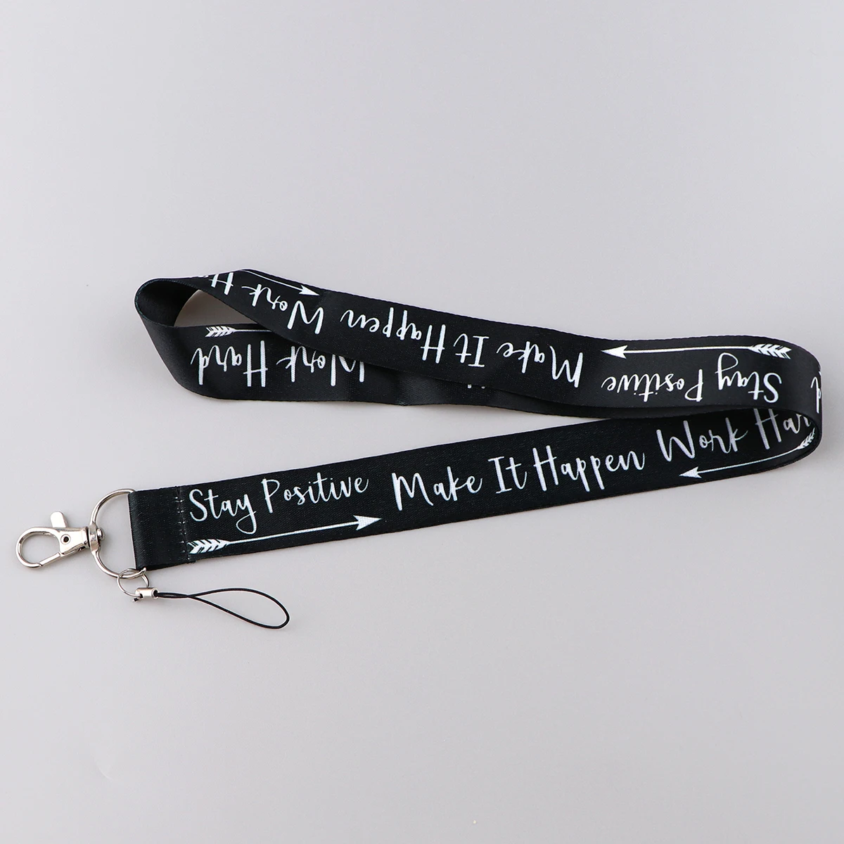 Motivational Quote Lanyards: Stylish Neck Strap for Keys, Badges & Accessories
