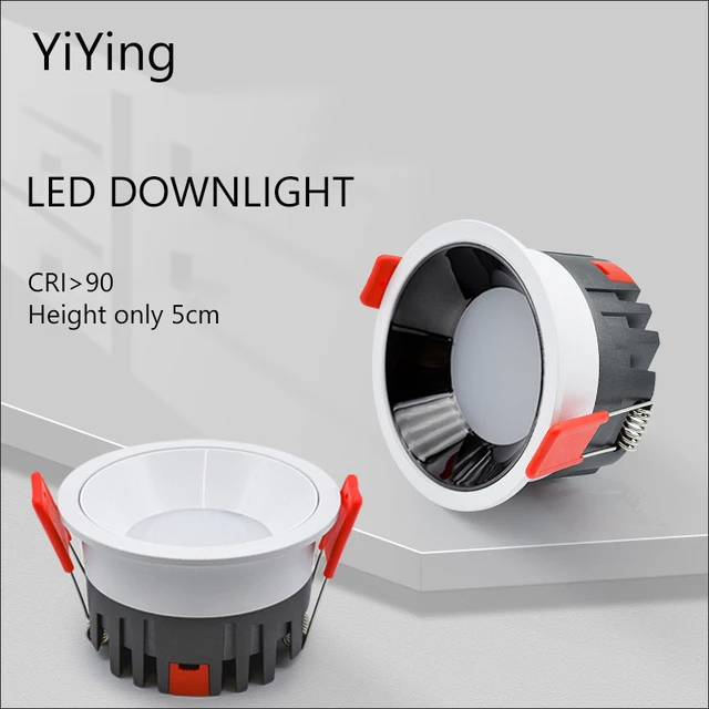 YiYing Led Ultra Thin Downlight Recessed Zigbee Triac Dimmable Ceiling Lamp Soft Slim Down Lights 110V 220V For Kitchen Room
