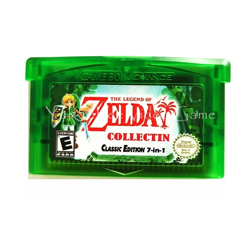 Zeld 7 в 1 компиляция GBA картридж для видеоигр 32 бит карта памяти консоли Nintendo 3DS