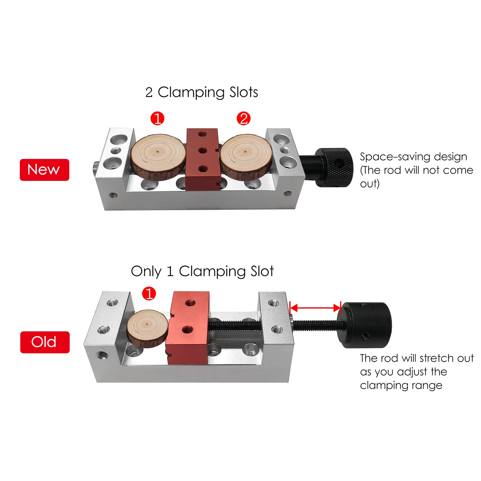 Mini Drill Press Vise 2.56-Inch Jaw Width Flat Clamp Bench Vise for Carving Engraving Machine Bench Drill Watch Repairing 3
