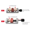 Mini Drill Press Vise 2.56-Inch Jaw Width Flat Clamp Bench Vise for Carving Engraving Machine Bench Drill Watch Repairing 3