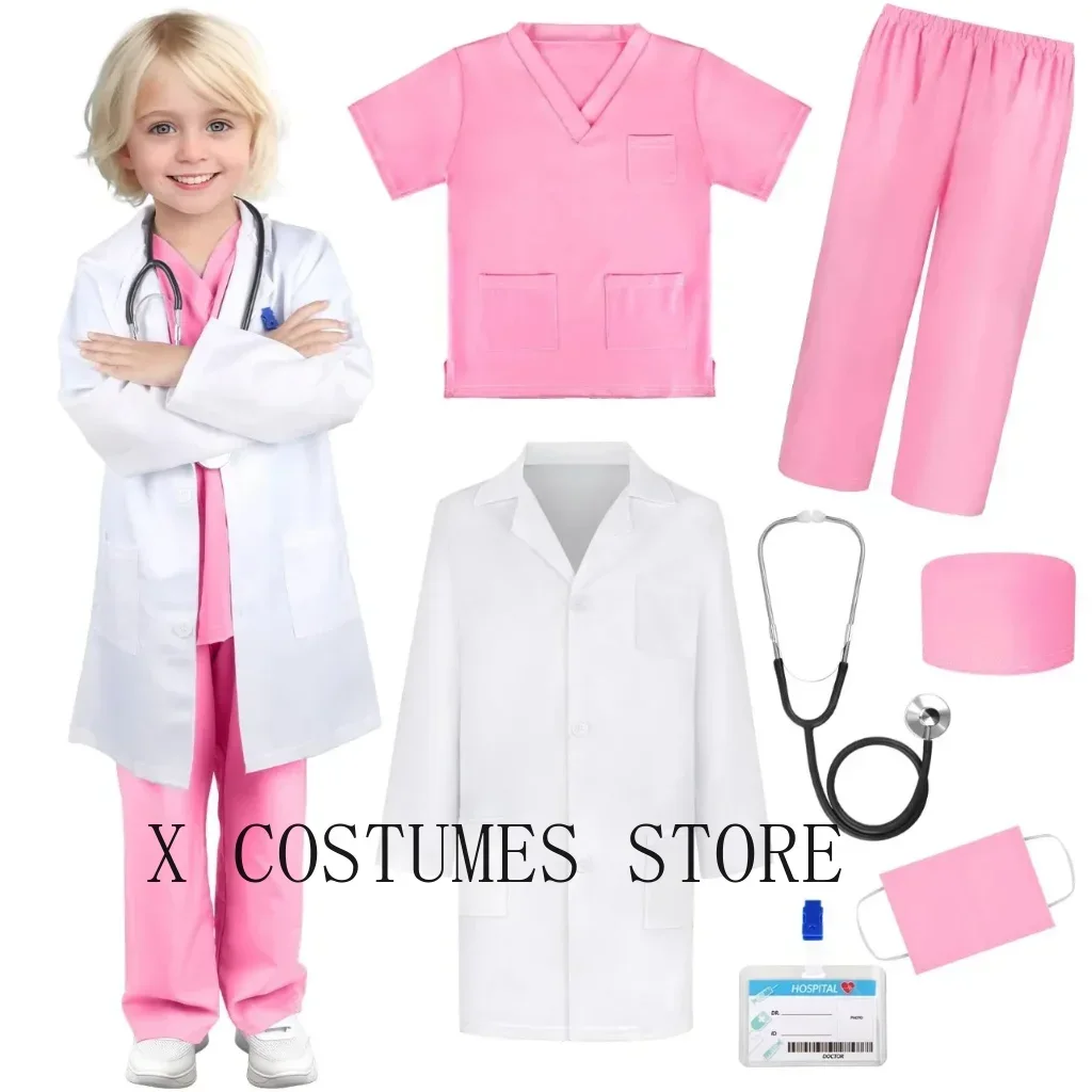 Kids Doctor Nurse Costume 2