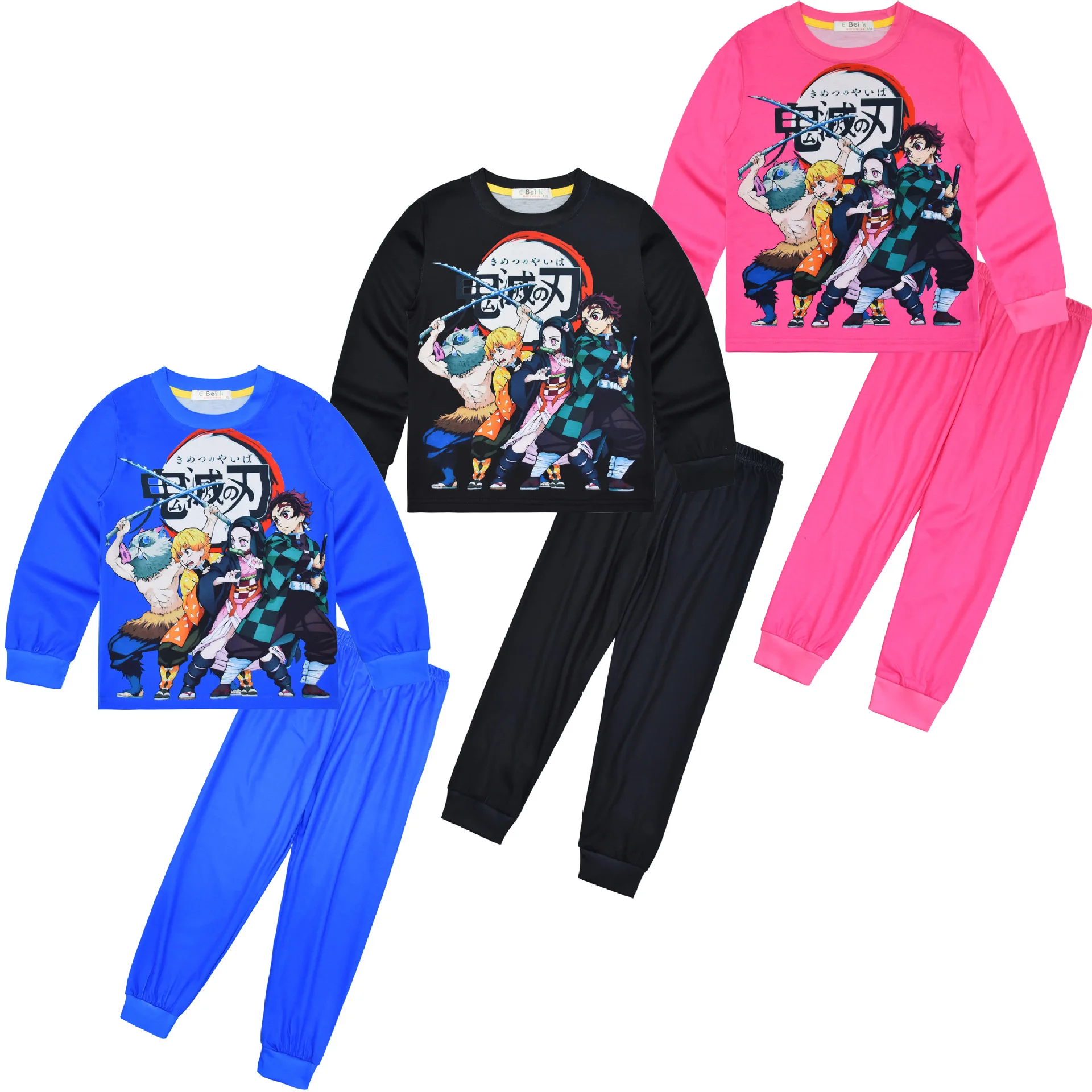 Pijamas Demon Slayer para niños, ropa para niños, conjunto de