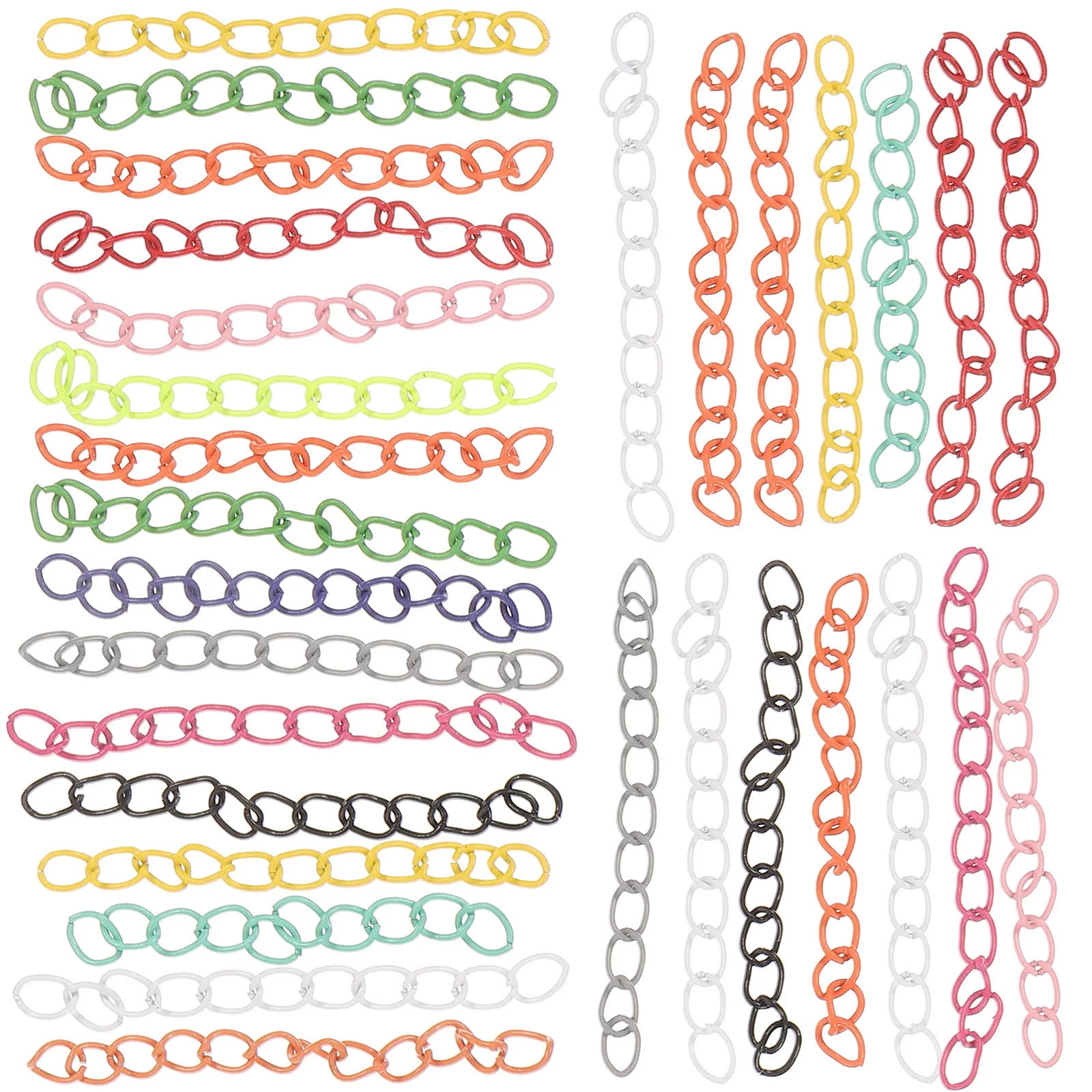 

30 Pcs Choker Portable Chains Tail DIY Necklaces Jewelry Bracelet Extension Extender Iron Supply