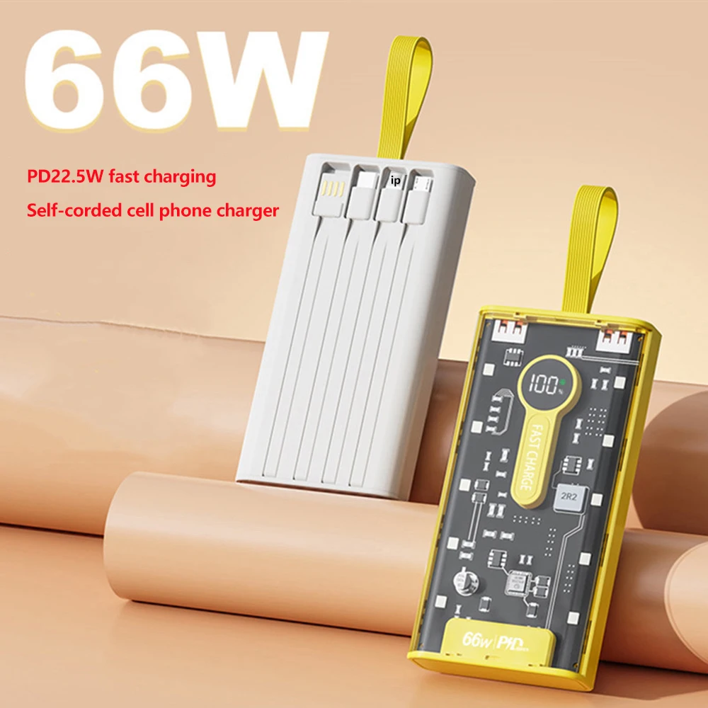 Power Bank Case Mobile DIY Kit Remaining Power Display Battery PD 22.5W Fast Charging