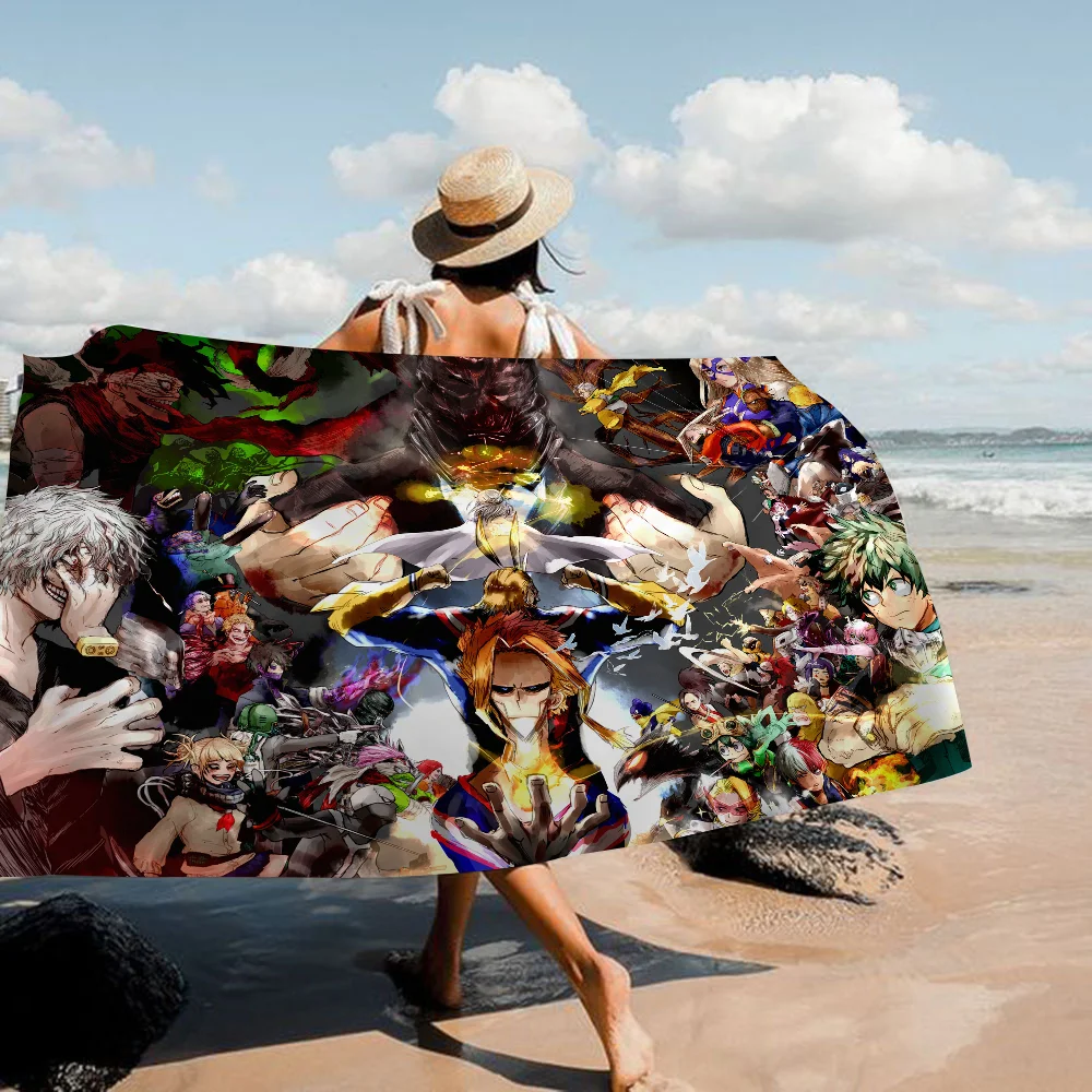 My hero academia Towel Microfiber Beach Towel Absorbent Quick dry Soft Yoga Swimming Resort Mountain Climbing Towel 6