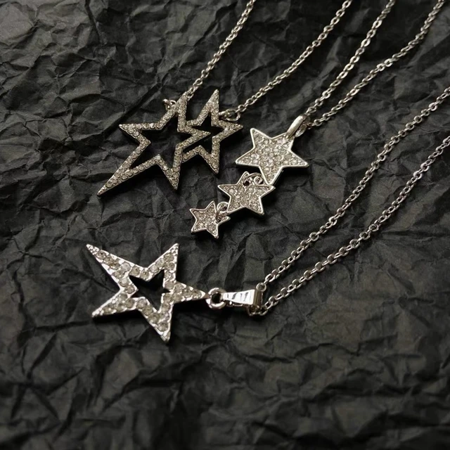 Y2k New Pearl Star Pentagram Charms Pendant Necklaces for Women Sweet Cute  Harajuku Necklace Girls Jewelry Gifts - AliExpress