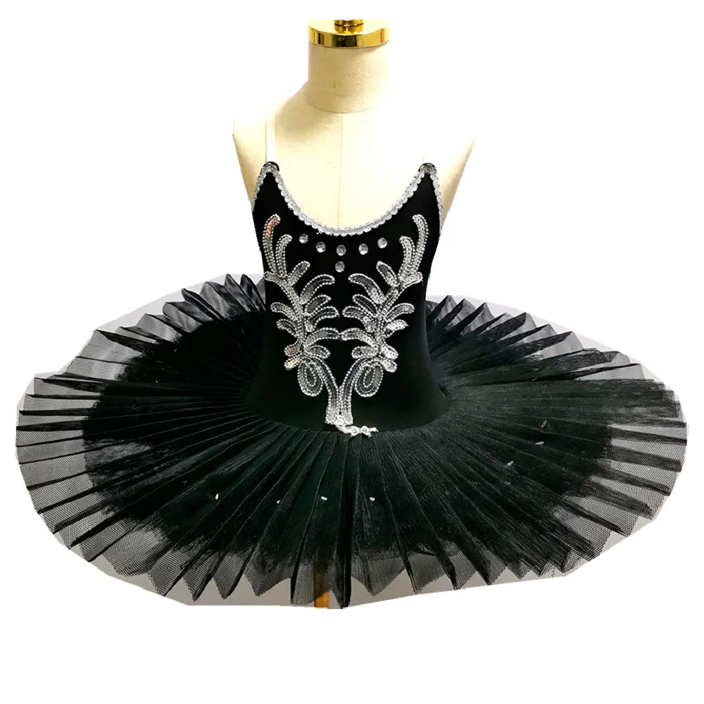 

Ballet Tutu Skirt Black For Children's Swan Lake Costumes Kids Belly Dance Clothing Stage Performance Dress