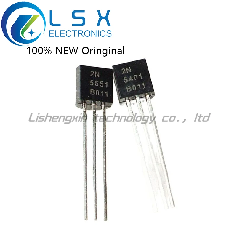 

10Pairs(20PCS)/Lot 2N5551 2N5401 (160V 0.6A 0.6W ) Original On stock