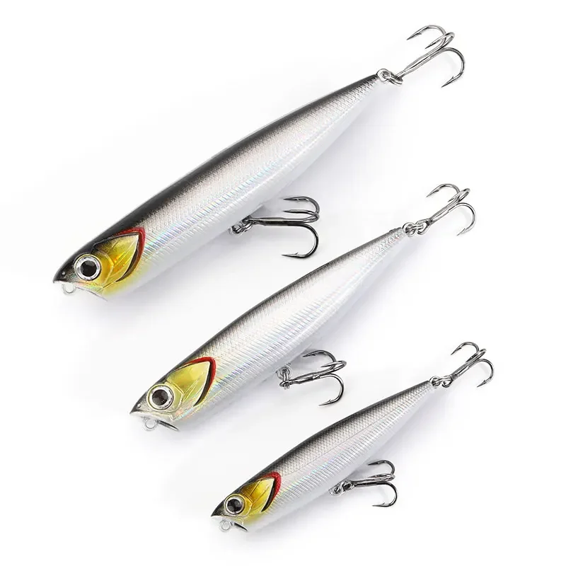 HUFFA 120mm/18g Topwater Crayon Popper Flottant leurre