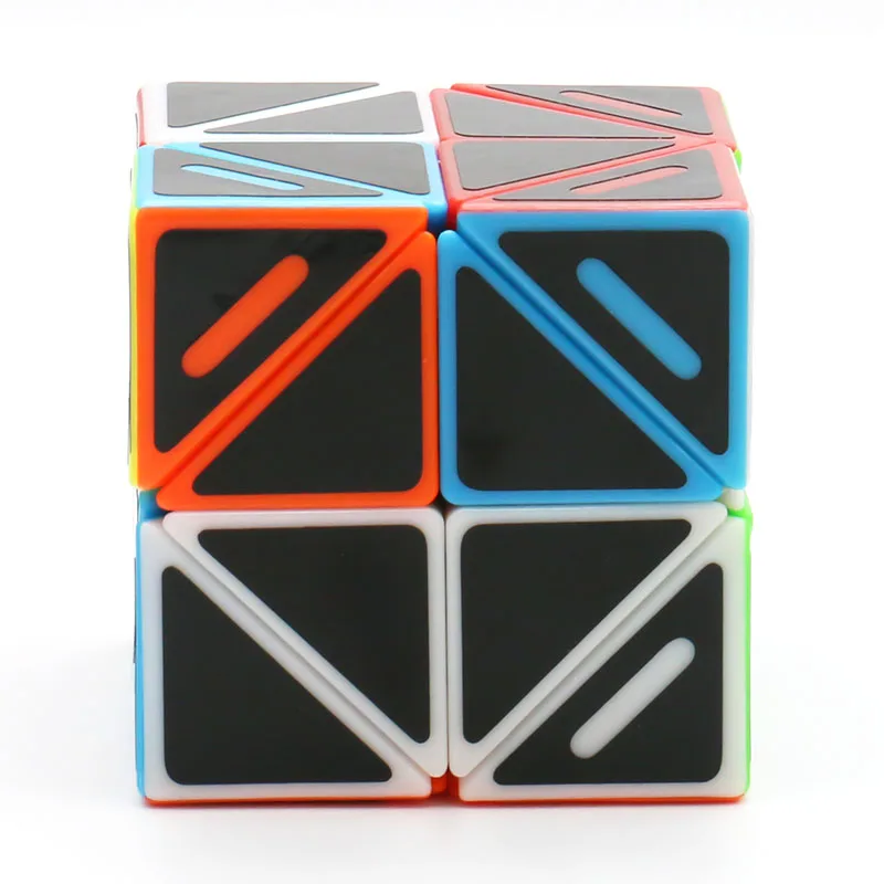 림 큐브 f/s WonderZ 2x2 + 스큐브 큐브 V2 트위스트 퍼즐 스티커리스 블랙 프라이머리 일루션 리미티드 매직 인텔리전스 장난감
