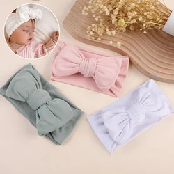 2022 Brand New Newborn Toddler Baby Girls Head Wrap Rabbit Big Bow Knot Turban Headband Hair Accessories Baby Gifts