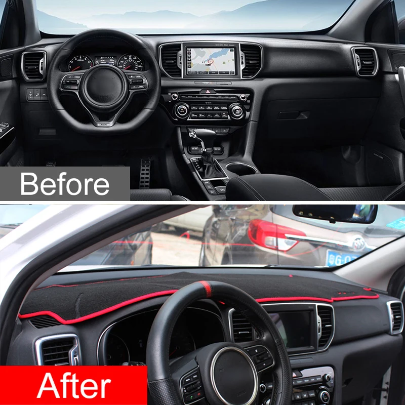 Car Center Console Dashboard Sun Shade Pad - Anti-UV Sun-Proof Carpet Decoration Accessories