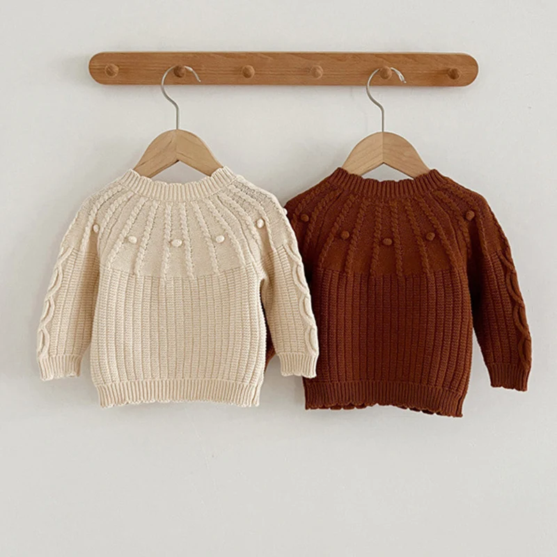 Autumn Baby Sweaters Boy Girl Clothes Knit Top Cardigan Long Sleeve Knitted Sweater Infant Coat Newborn Clothing Knitwear