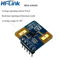 7pcs Free Shipping Hi-Link LD2410S LD2420 LD2450 LD2410B 24GHz Human Presence Motion FMCW Support GPIO UART  Radar Module 2