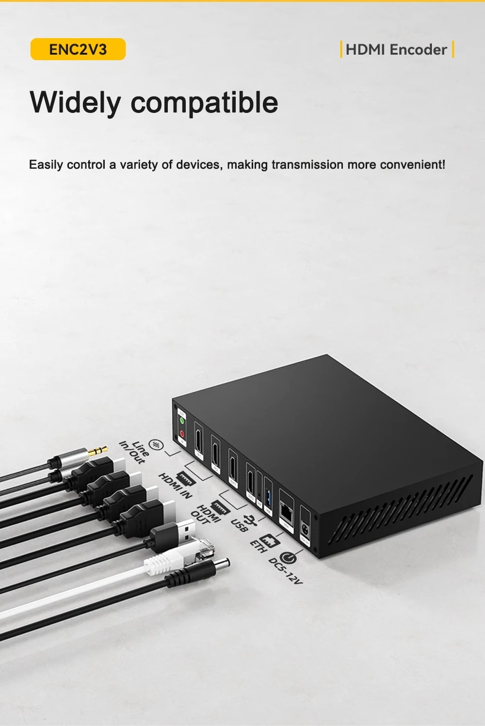 Link Pi ENC2_V3 4K Video Codec 2-channel HDMI Encoder/Decoder, SRT NDI, RTMP Liv
