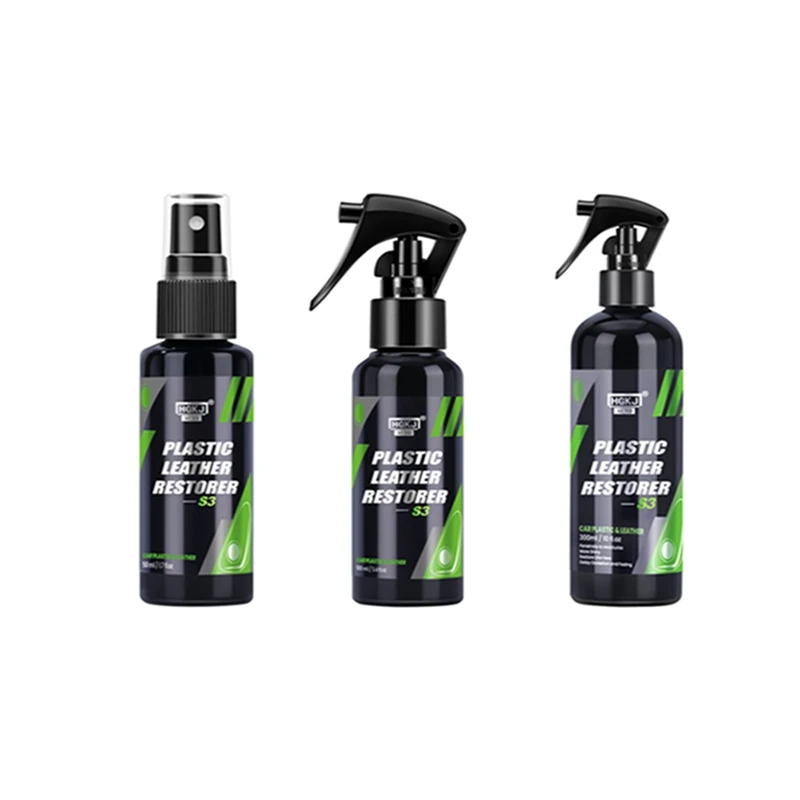 Hgkj S3 Detergente Spray Per Interni Auto Parti Protettive Restaur Liquid Leather Plastic Renovator Restauratore Rinfrescante
