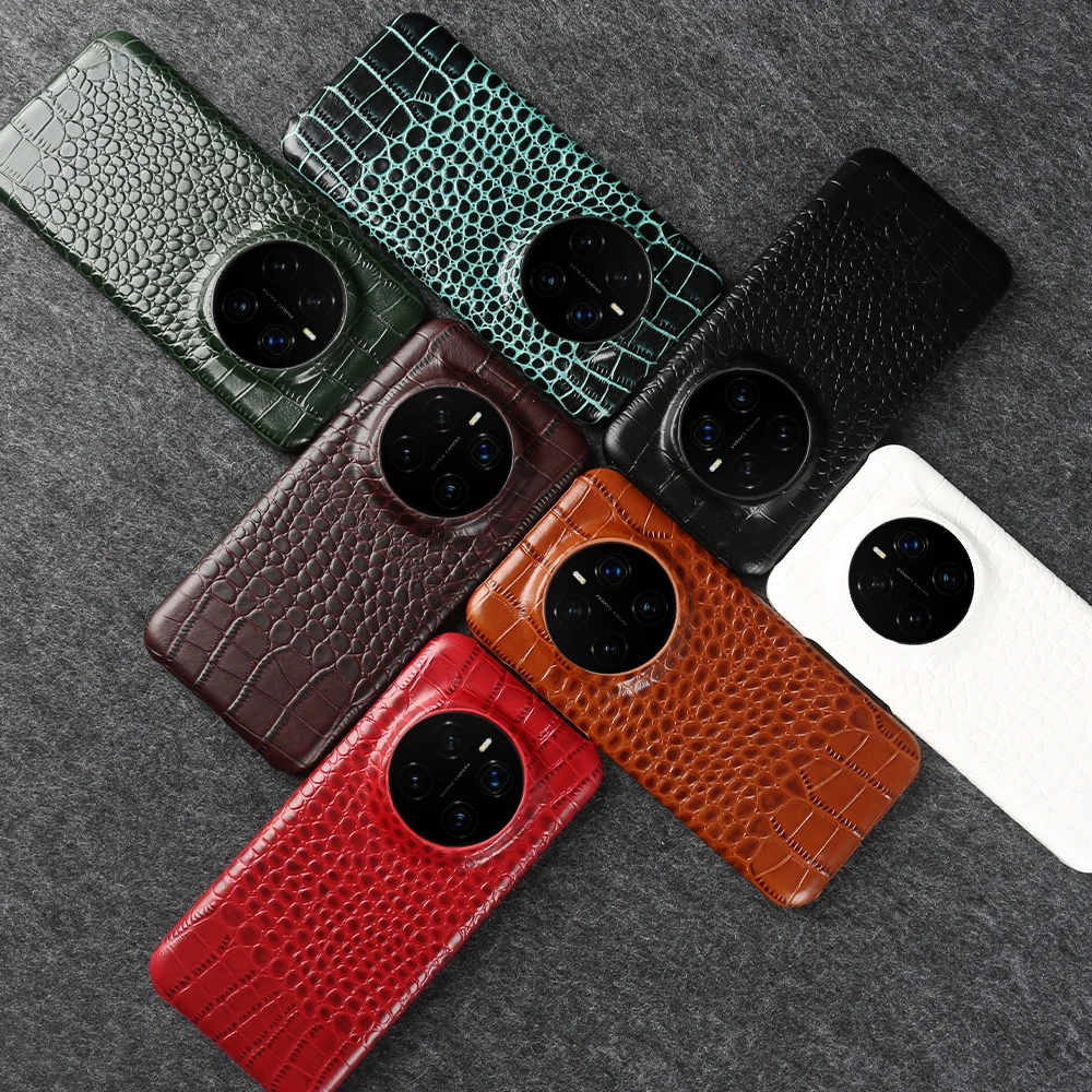 Magnetic Genuine Leather Phone Case with Magsafe Compatibility