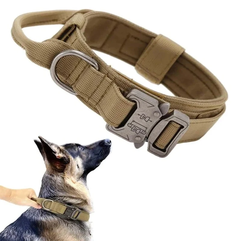 Adjustable Dog Collar Tactical Pet Training Collar And Leash Set with