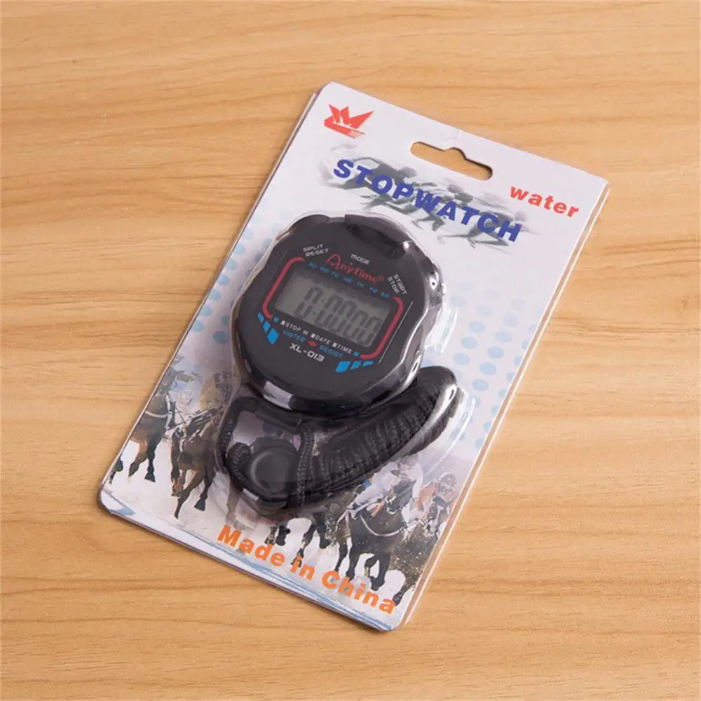 Description Picture 5 of itemNew Classic Waterproof Digital Professional Handheld LCD Handheld Sports Stopwatch Timer Stop Watch With String Timers Stopwatch