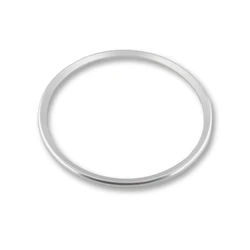 Premium Car Steering Wheel Decoration Ring Trim Cover Sticker (Silver)