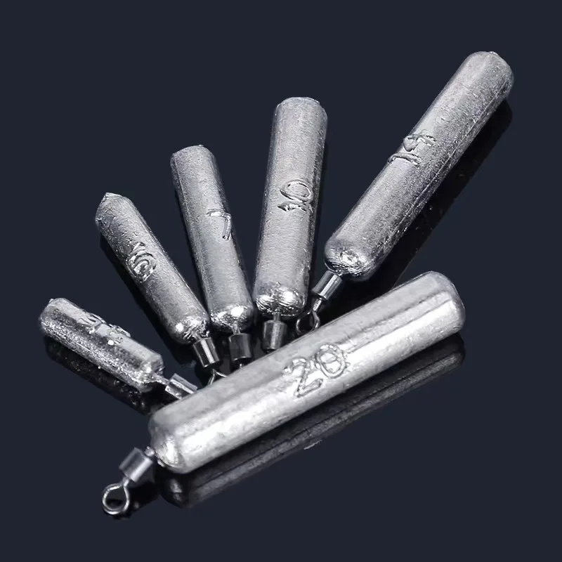 Lot de 5 plombs Drop Shot 2g à 20g pour pêche aux leurres souples - Poids pour appâts