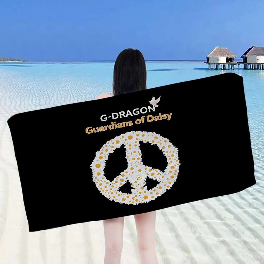 G-Dragon Peaceminusone Design Big Microfiber Beach Towels Quick Dry Towel Sand Beach Towels Pool Towel For Travel Swim Pool Yoga 3