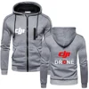 DJI Pilot Drone Print Men's Warm Hoodie Sweatshirt Coat 5