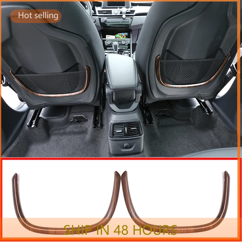 

For BMW X1 F48 2016-19 Pine Wood Grain ABS Rear Back Net Frame Cover Trim For BMW 2 Series 218i f45 f46 For BMW X2 F47 2018