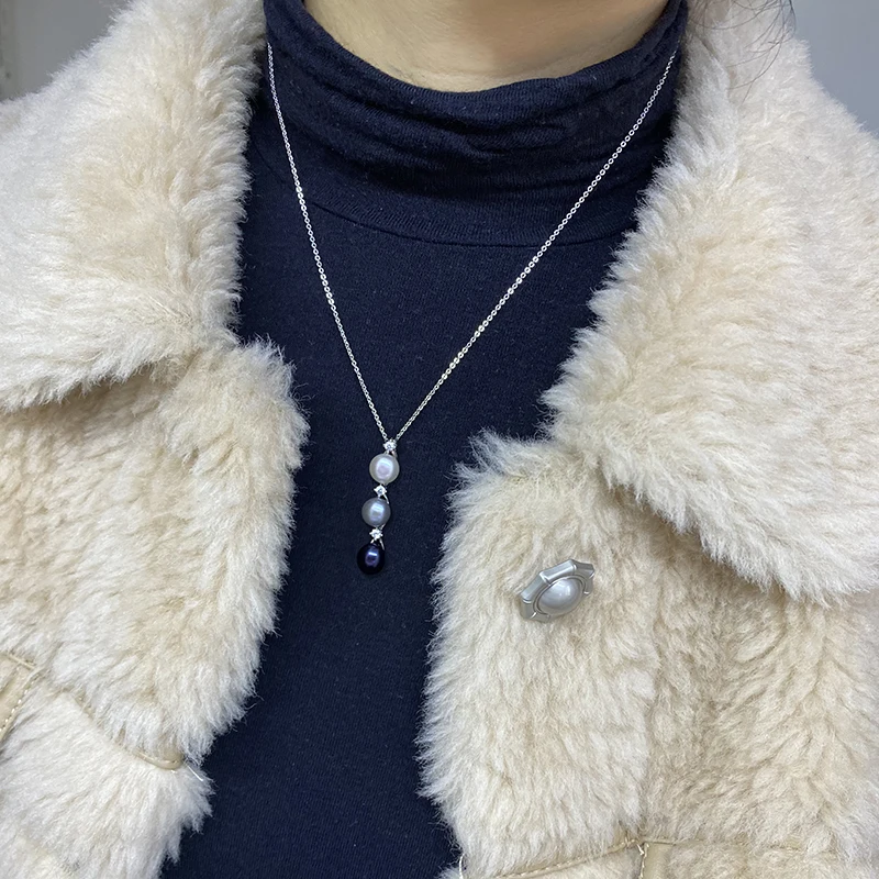 Pendant Necklace Trendy Freshwater Pearl for Women