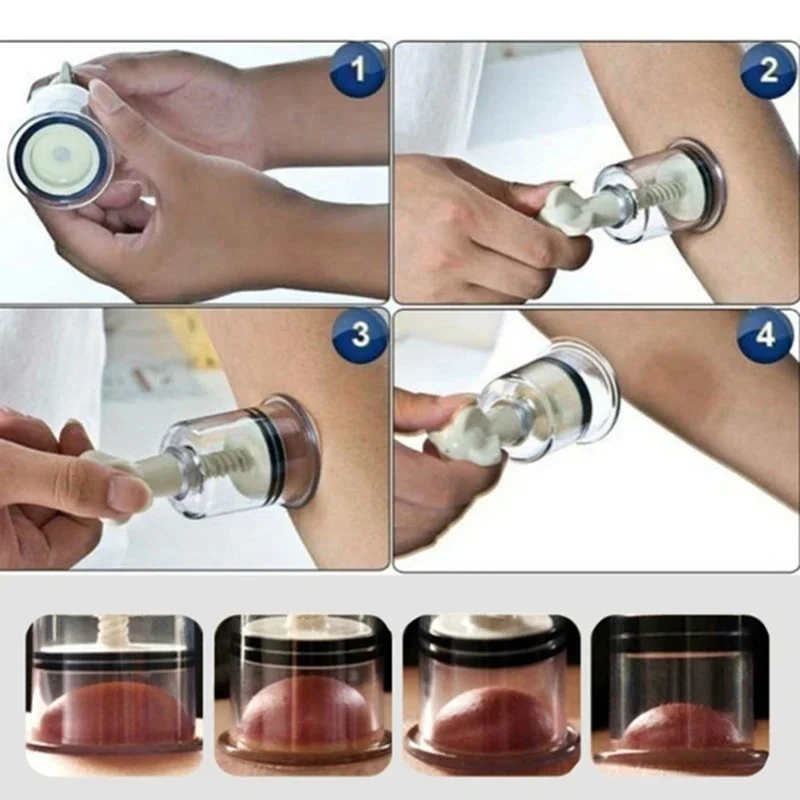 Vacuum Suction Cupping Cup Nipple Enhancer Massage Vacuum Cans Plastic Enlarger Suction Enlarger Body Breast Massager Cups 5