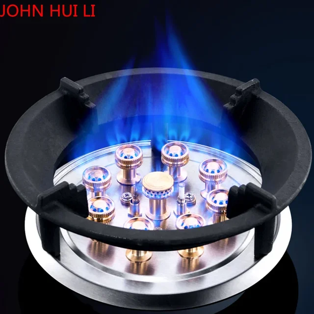 Upgrade your kitchen with the stylish and efficient Magic Dish Gas Range Single Eye Range Hot Fire Range Built-in Nine Chamber Gas Range Clamshell Single Range Laidi Good Wife A3.