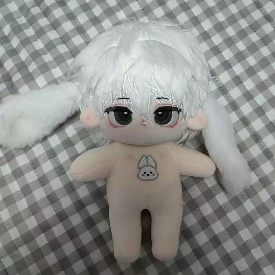 

Cute Rabbit Ears Anime BLUE LOCK Nagi Seishiro Cosplay Plush Stuffed Doll Body Cotton Dress Up Plushie Pillow Mascot 20cm