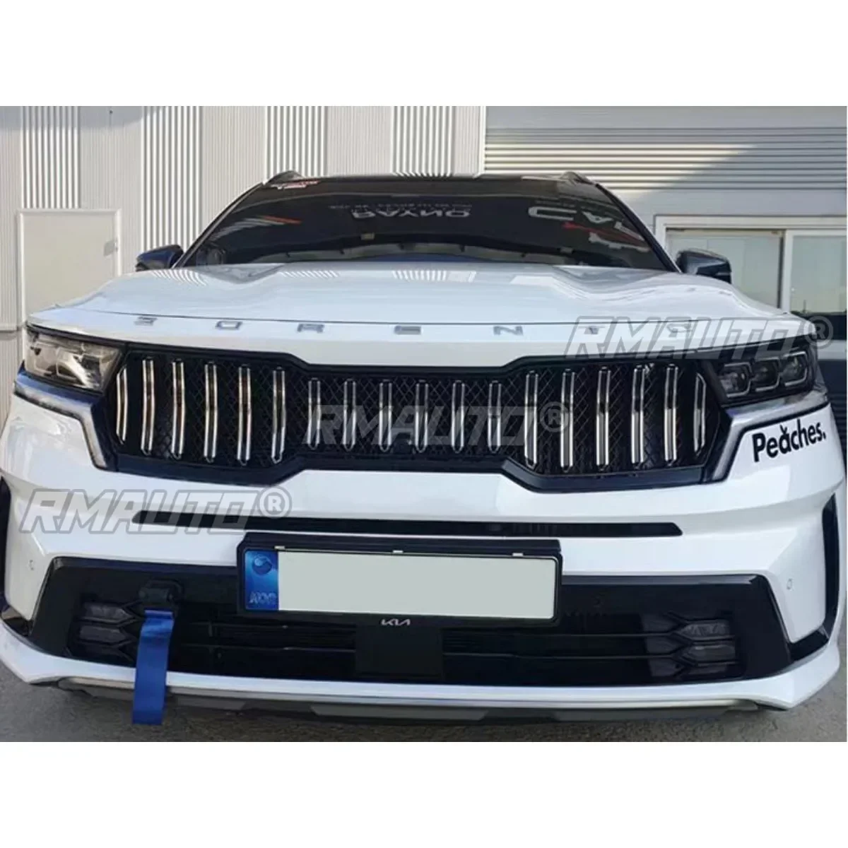 KIA Sorento 범퍼 그릴 레이싱 그릴 자동차 앞 그릴 Grillg 수정 부품 KIA Sorento 2021-2023 자동차 액세서리