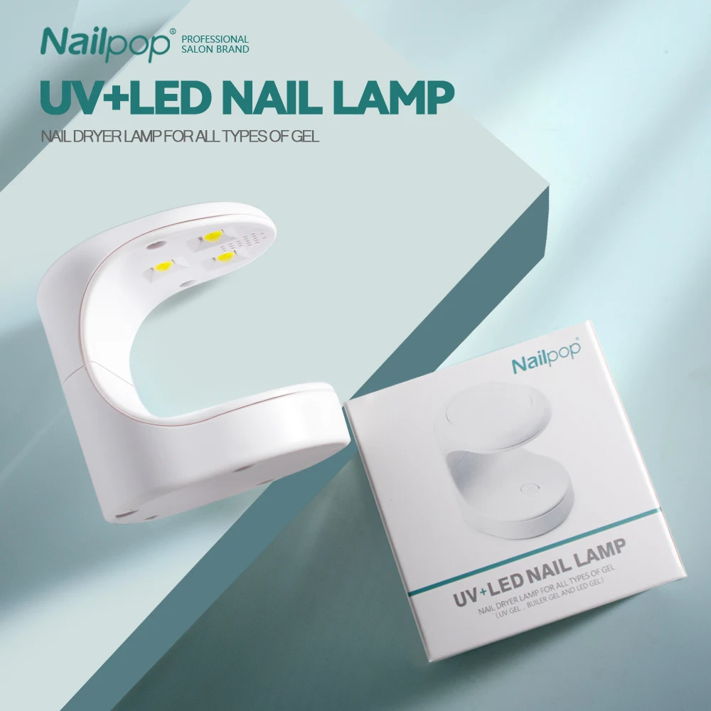 Nailpop Small Nail Lamp Dryer Uv Led Usb Lamp Manicure Curing Gel Polish Egg Shape Design Machine Single Finger Nail Art Tools
