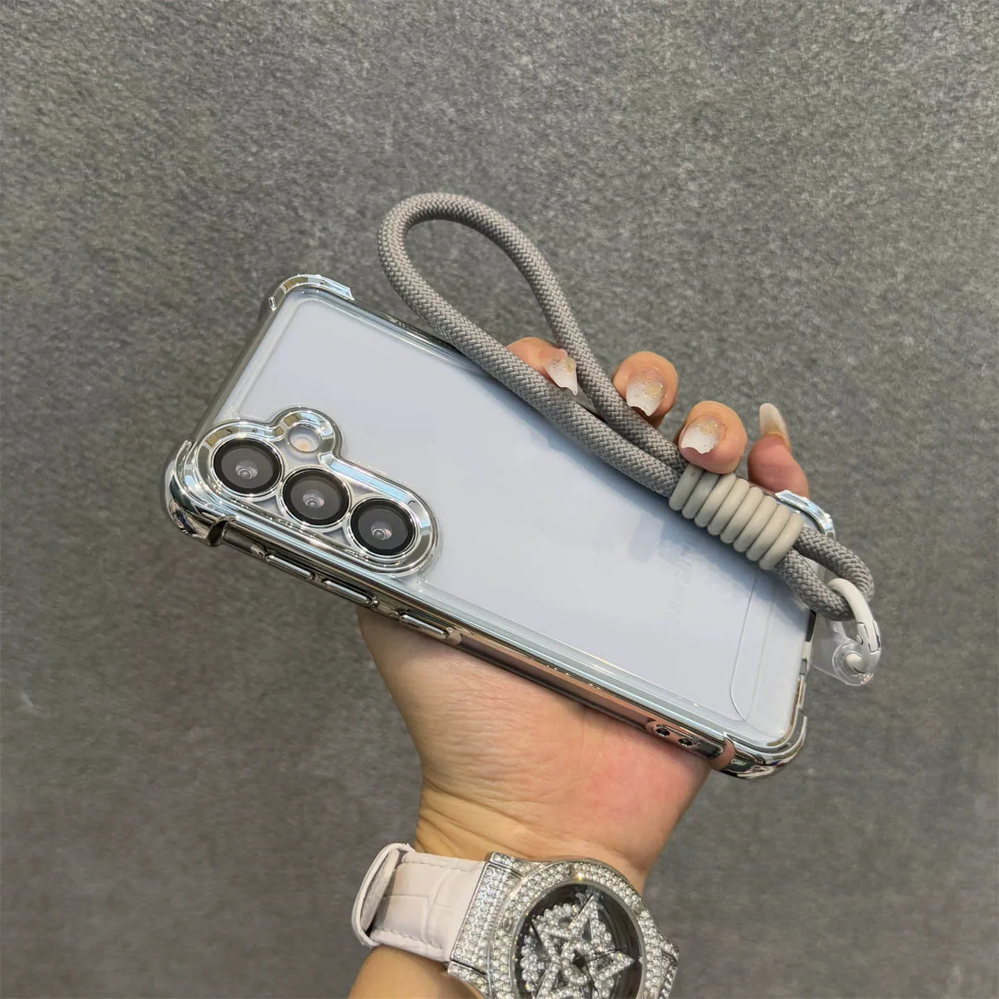 3D Electroplating Hand Strap Back Cover