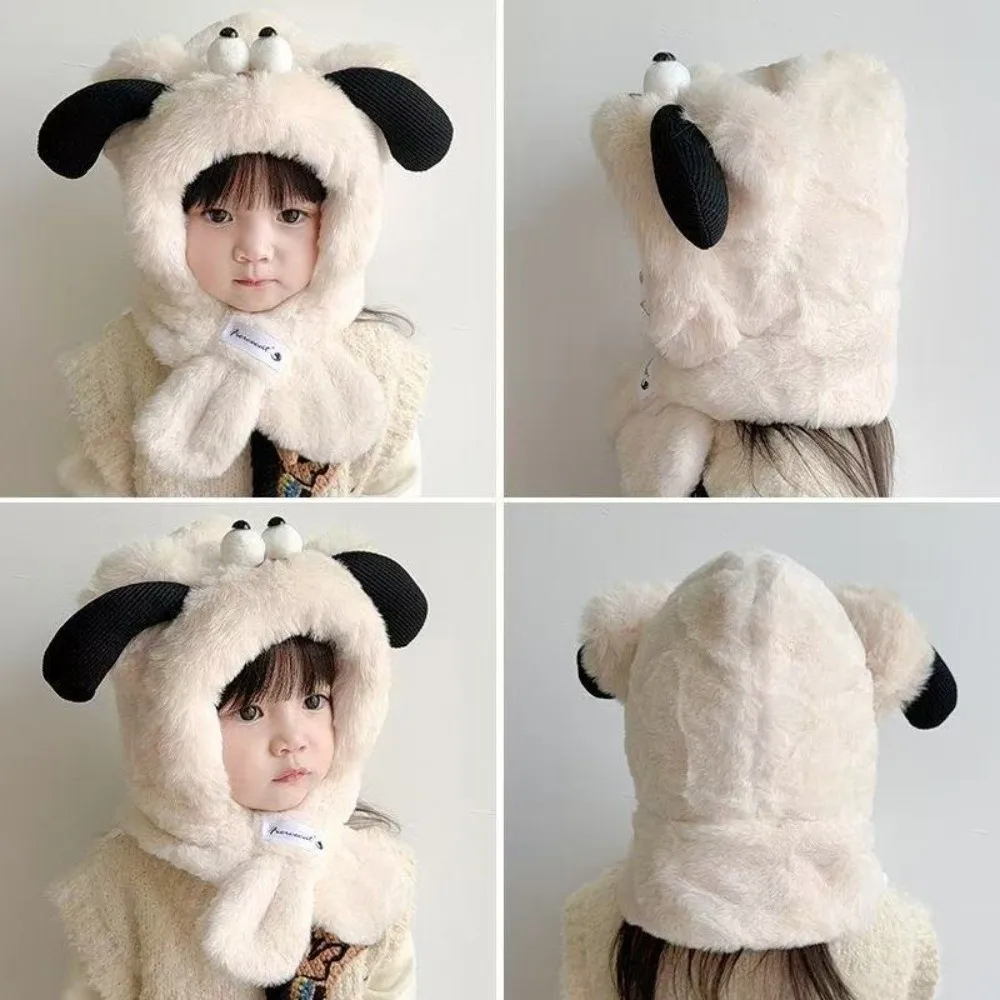 Polyester Kids Winter Warm Hat Scarf Set
