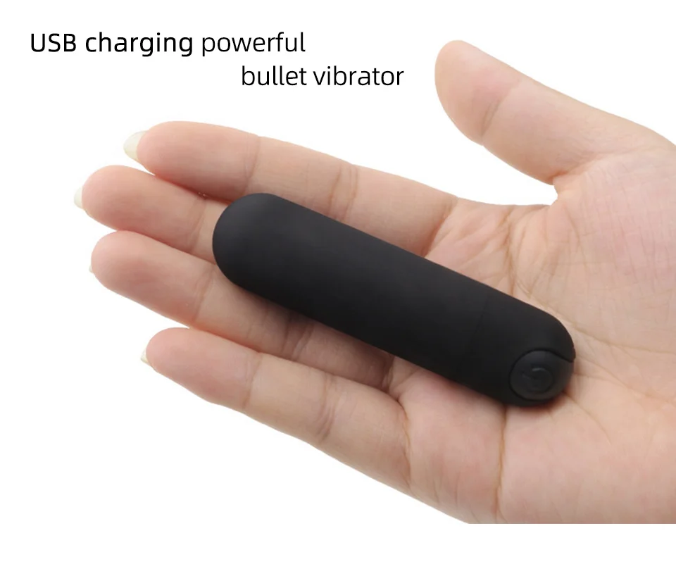 Mini Powerful Bullet Vibrator G-spot Massager Sex Toy Women Clitoral Stimulator USB Charge Black Jumping Egg for Women S6098f5d887fa47e192db0c7accd63264p