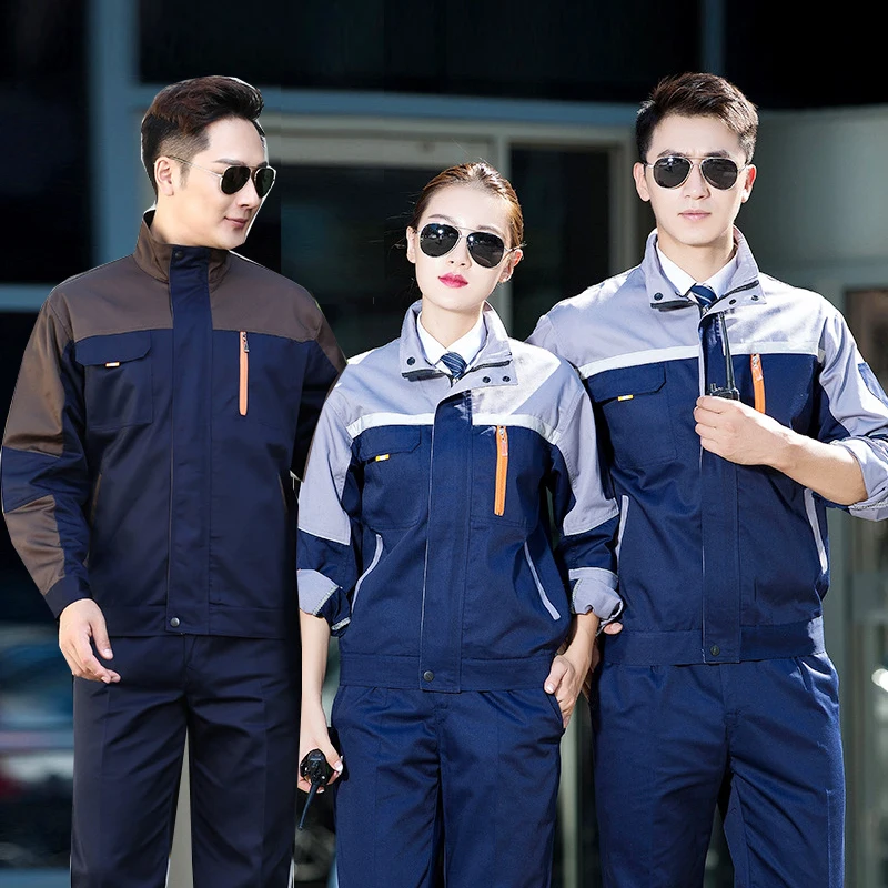 

Work Clothing workwear clothes for men women Coveralls for workmen work uniform car workshop labor suit cotton mechanical SUIT4X