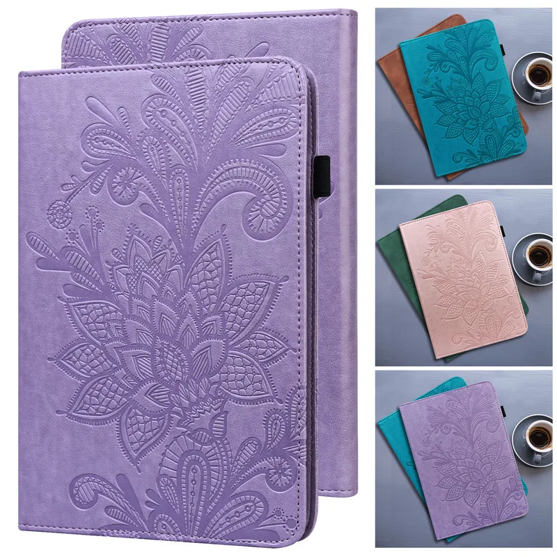 Carteira de Couro Flip Cover para Samsung Tablet Case Grave Flower Galaxy Tab a8 2023 Sm-x200 X205 X207 2023 2023