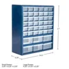 42 Compartment Plastic Storage Organizer Hardware Crafts Tools Fishing Tackle Beads Makeup Jewelry Wall Mountable or Desktop 3