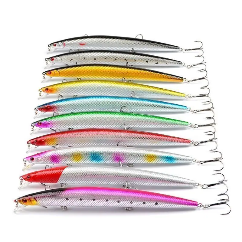 tide minnow slim Big Minnow Fishing Lure Long Casting  Jerkbait for Freshwater and Saltwater Fishing 18CM-26G 0.5~1.8M 3